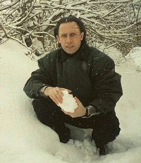 Vladimir Zuev with Russian snow.